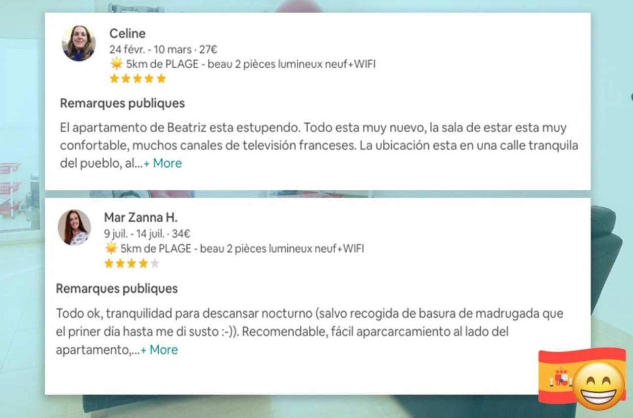 Beau 2 Pieces Recent A 5 M De La Plage La Jara  Εξωτερικό φωτογραφία